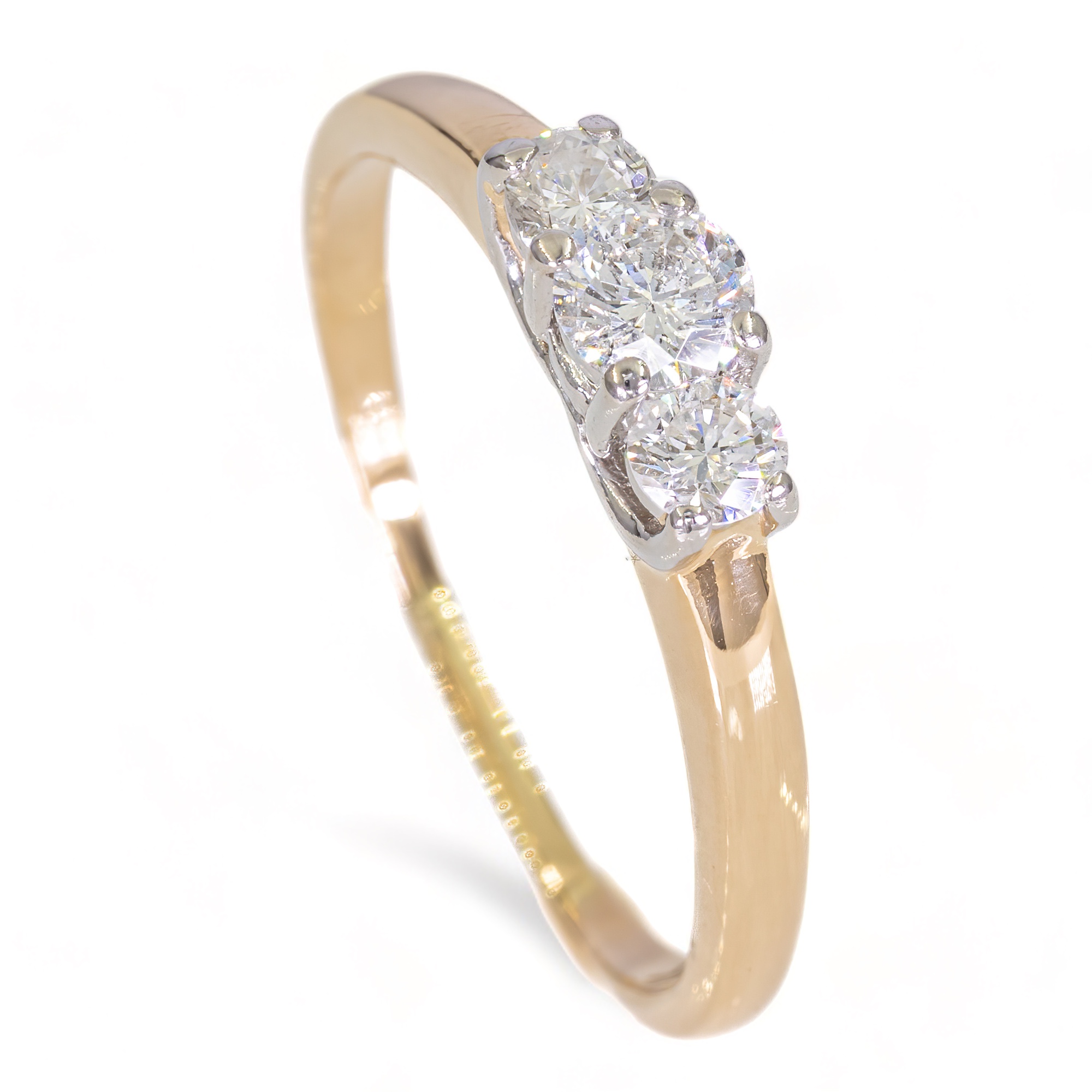 14K Gouden ring - 0.56CT Diamanten