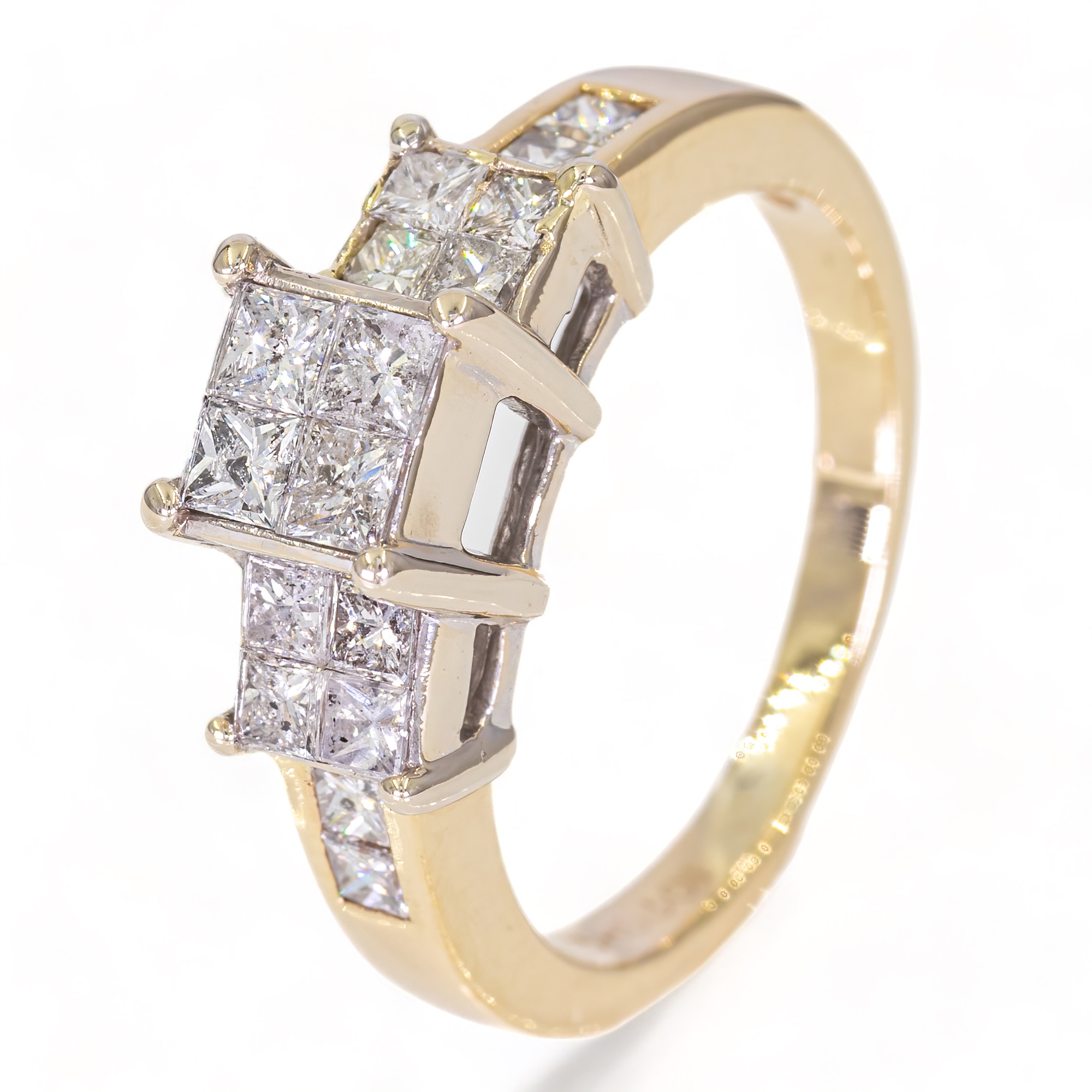 14K Gouden ring - 1,16CT Diamanten