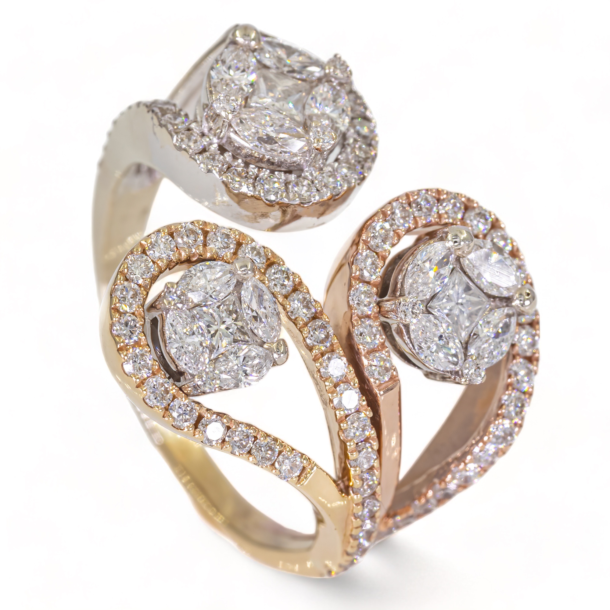 14K Gouden ring - 1,98CT Diamanten