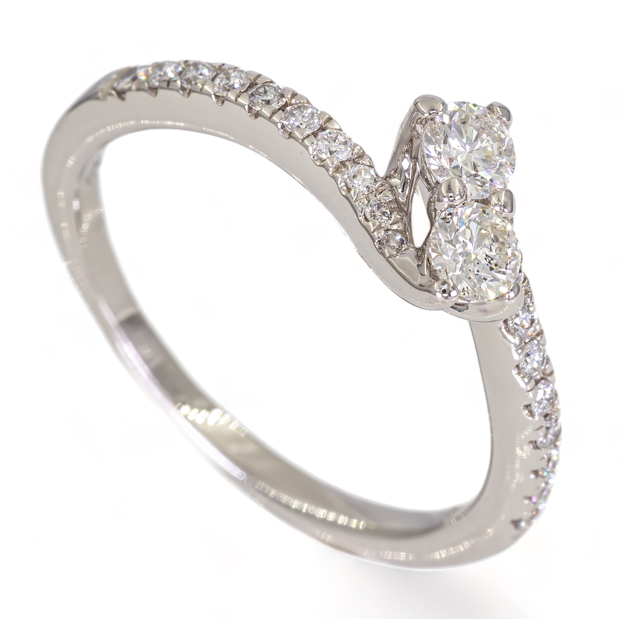 14K Gouden ring - 0,55CT Diamanten