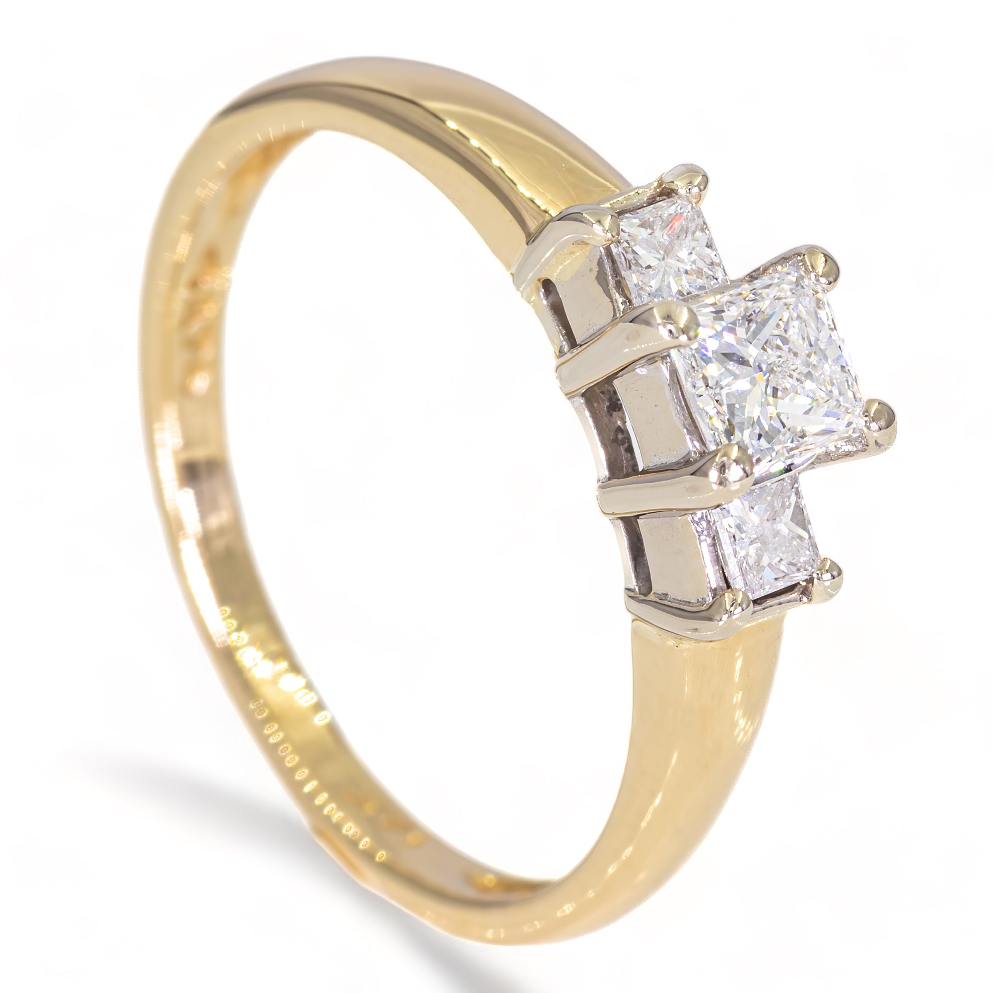 14K Gouden ring - 0,62CT Diamanten