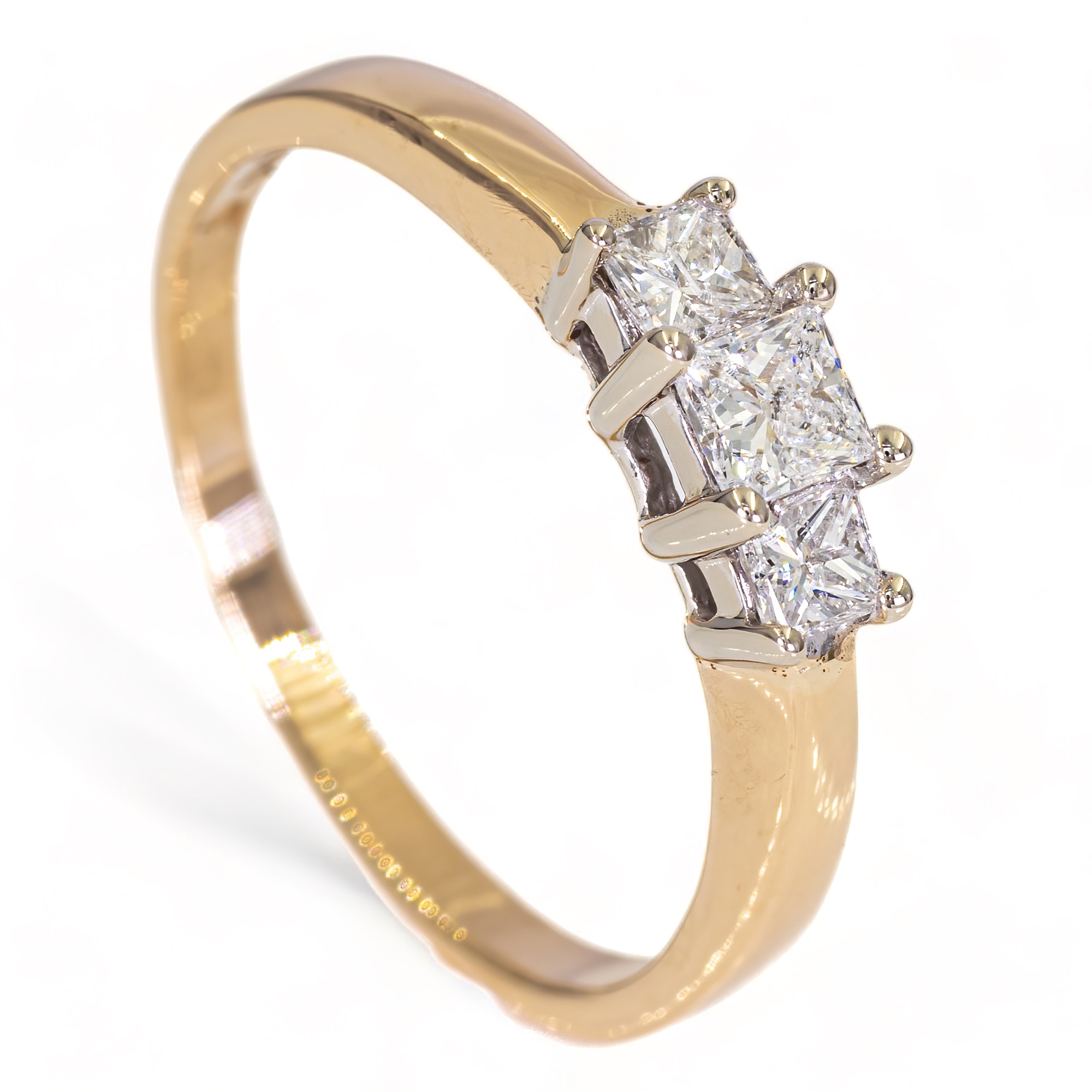 14K Gouden ring - 0,61CT Diamanten
