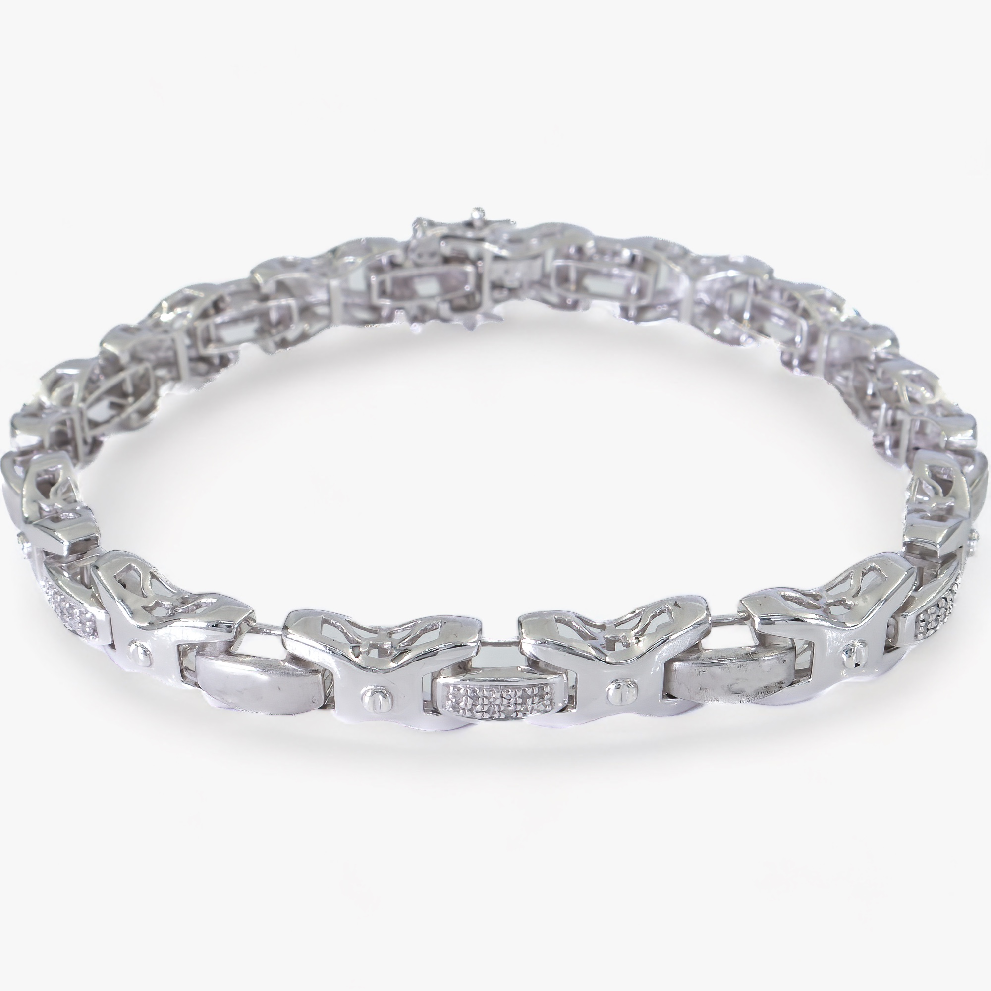 925 Zilver armband - 0,21CT Diamanten