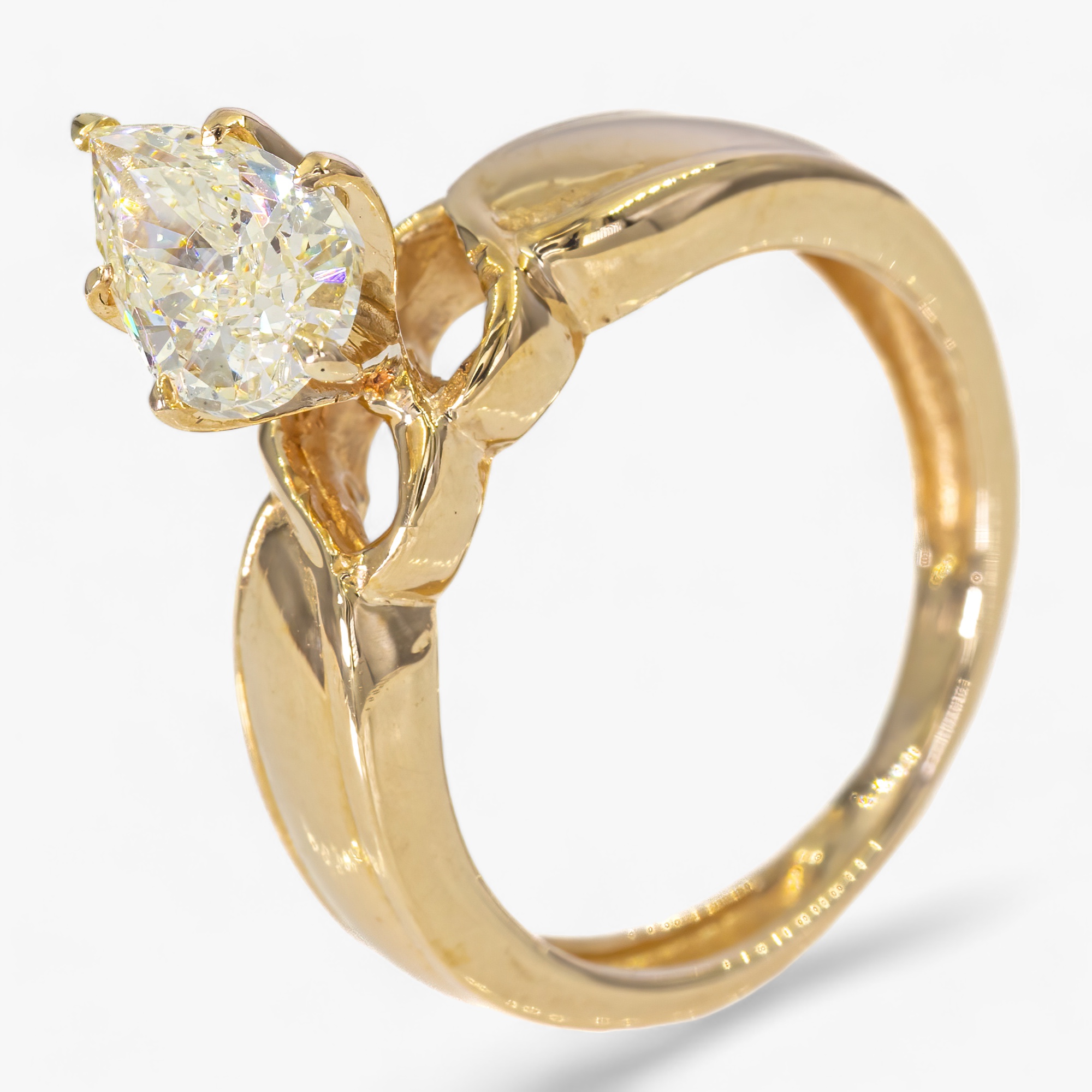 14K Gouden ring - 1,00CT Diamant